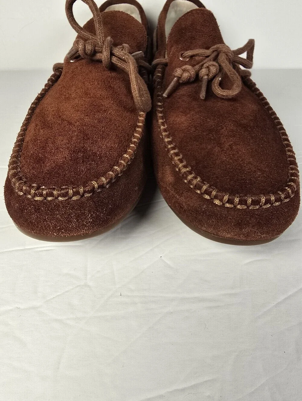 NWOT Cole Haan Mens Air Grant Driver Suede Slip-on Brown Loafers Shoes size 10.5
